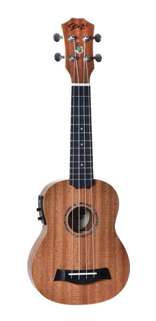 Ukulele Seizi Bali Soprano Elétrico Sapele