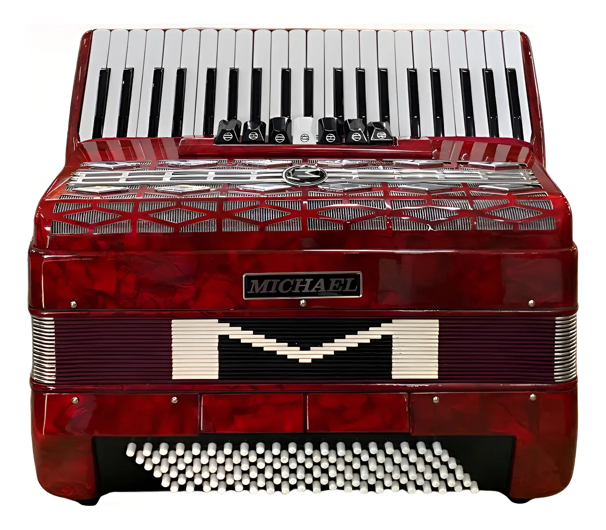 Acordeon Michael Vermelho 120 Baixos Usado