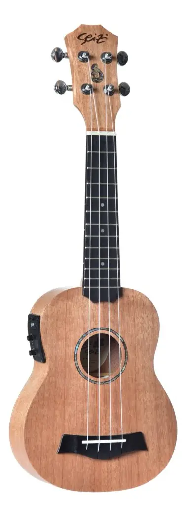 Ukulele Seizi Bali Soprano Okume Elétrico