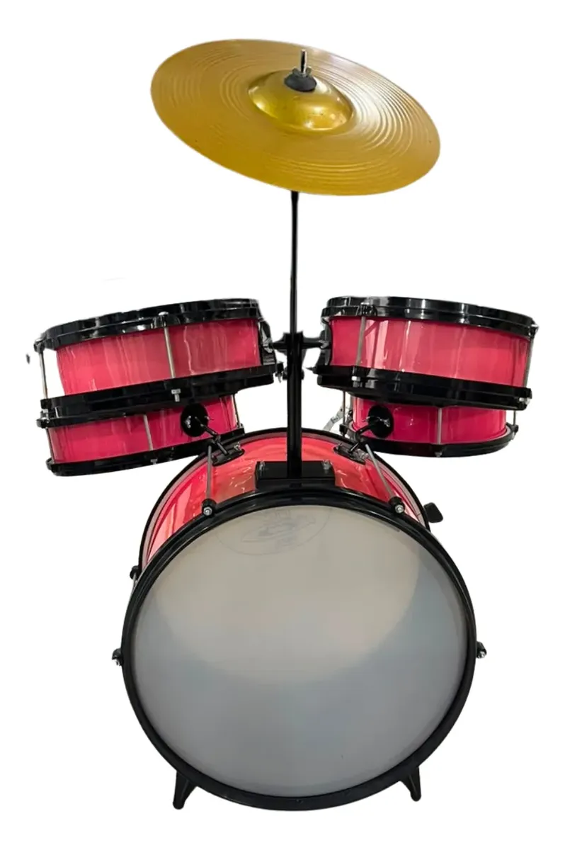 Bateria Rock Baby A.m Infantil Rosa