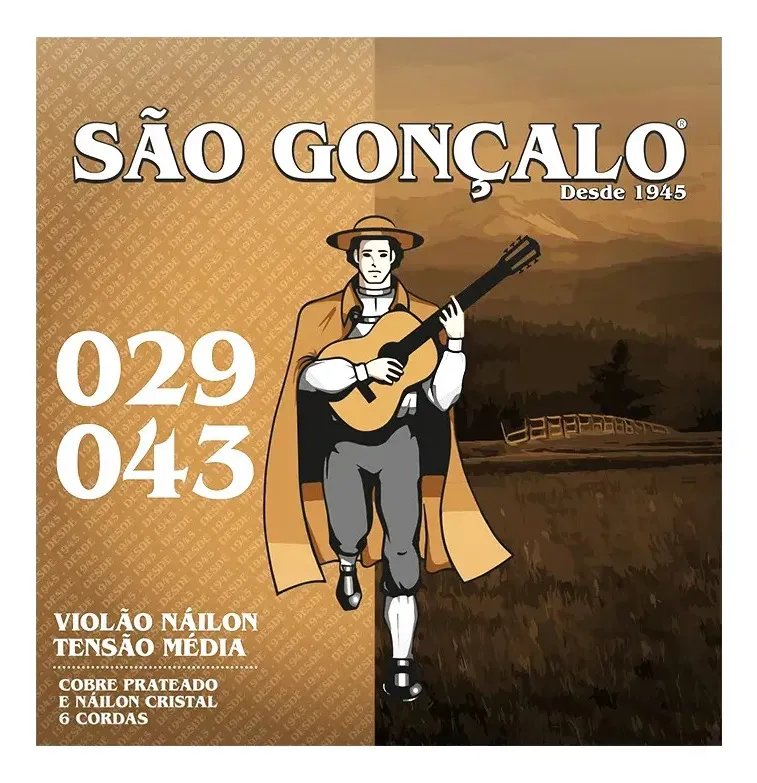 Encordoamento São Gonçalo p/ Violão Nailon 029/043