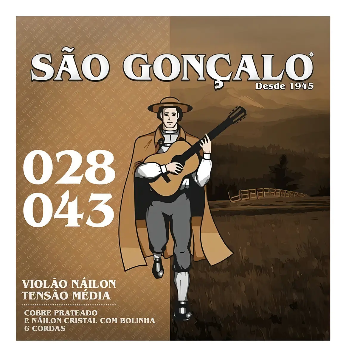 Encordoamento São Gonçalo p/ Violão Nailon 028/043