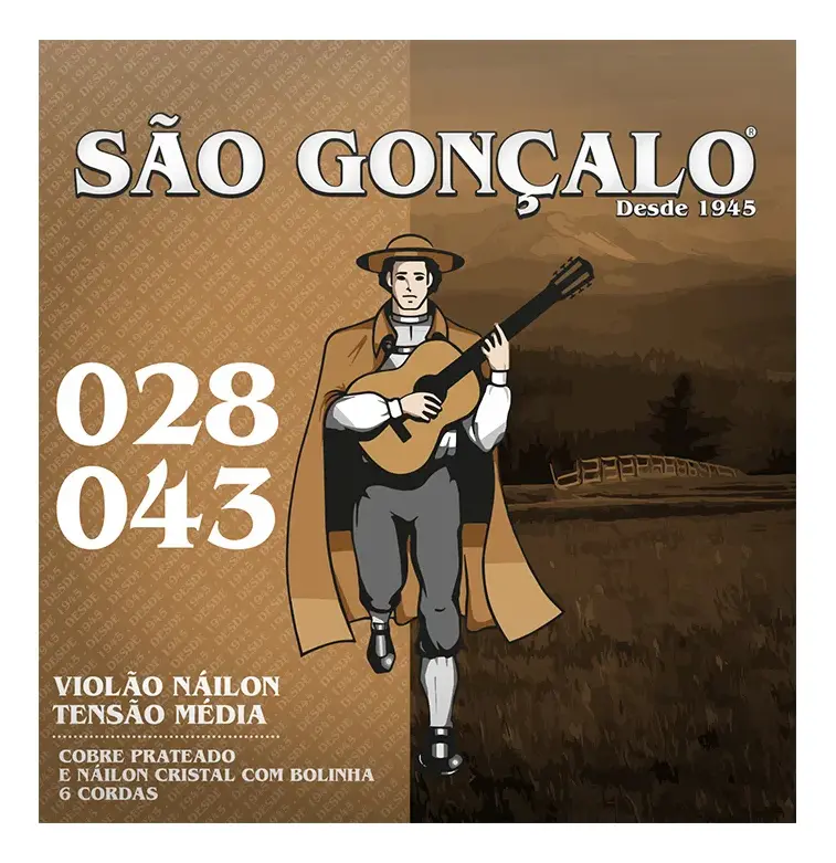 Encordoamento São Gonçalo p/ Violão Nailon 028/043