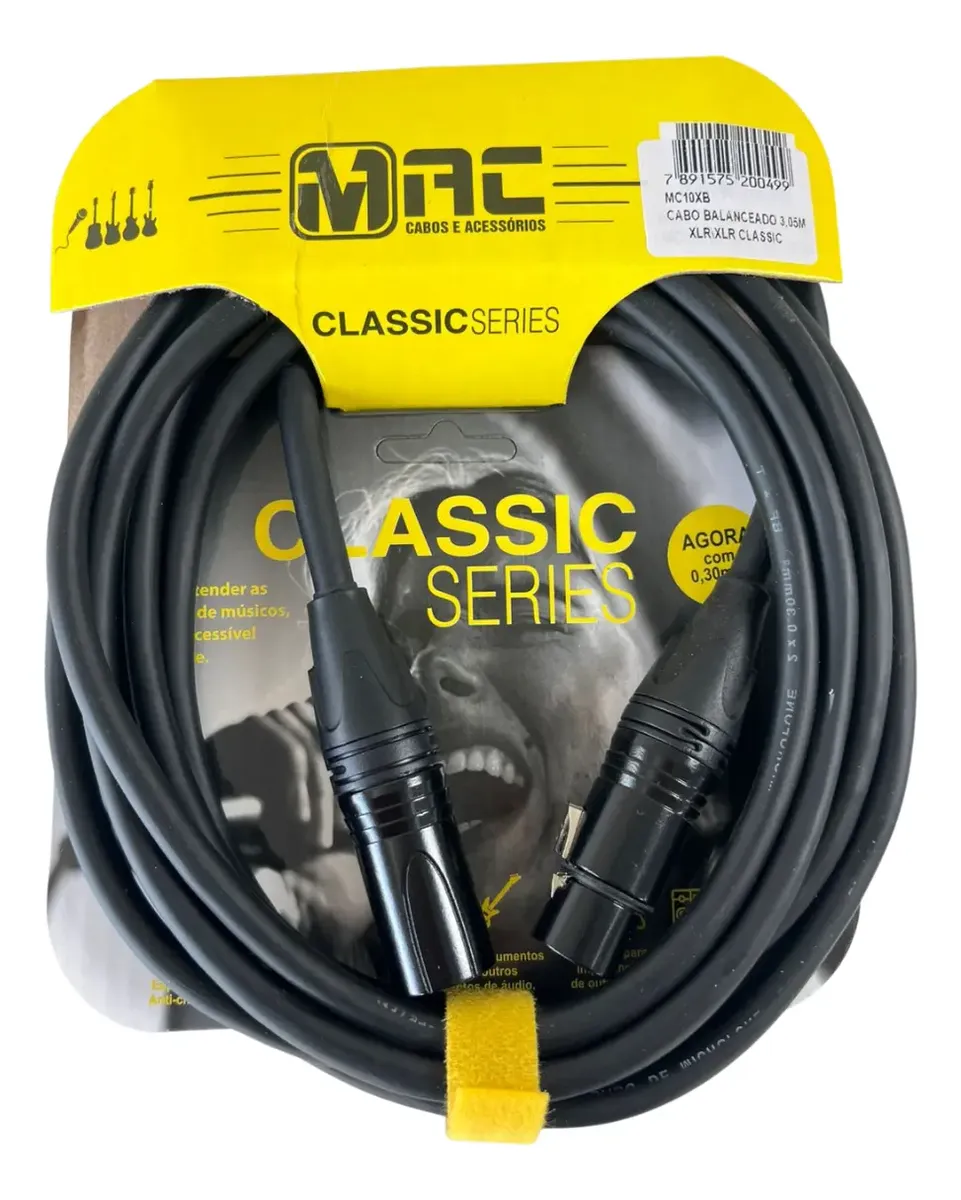 Cabo MAC Cabos Classic Series XLR / XLR 3.05 Metros