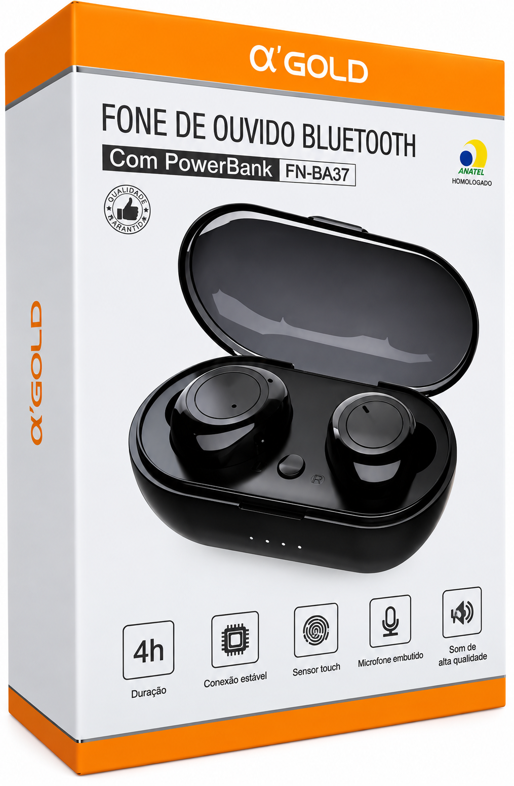 Fone de Ouvido Gold FN BA37 Bluetooth