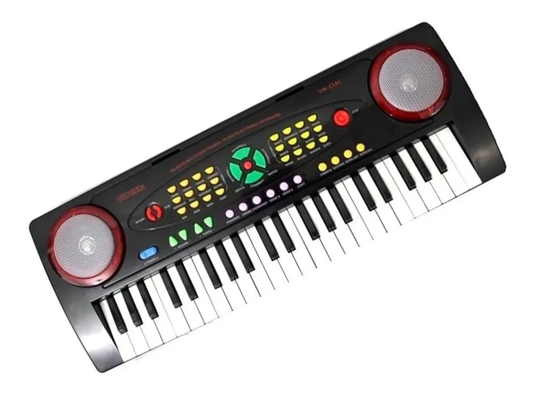 Teclado Turbinho Infantil Ym-238c C/ Microfone - 44 Teclas