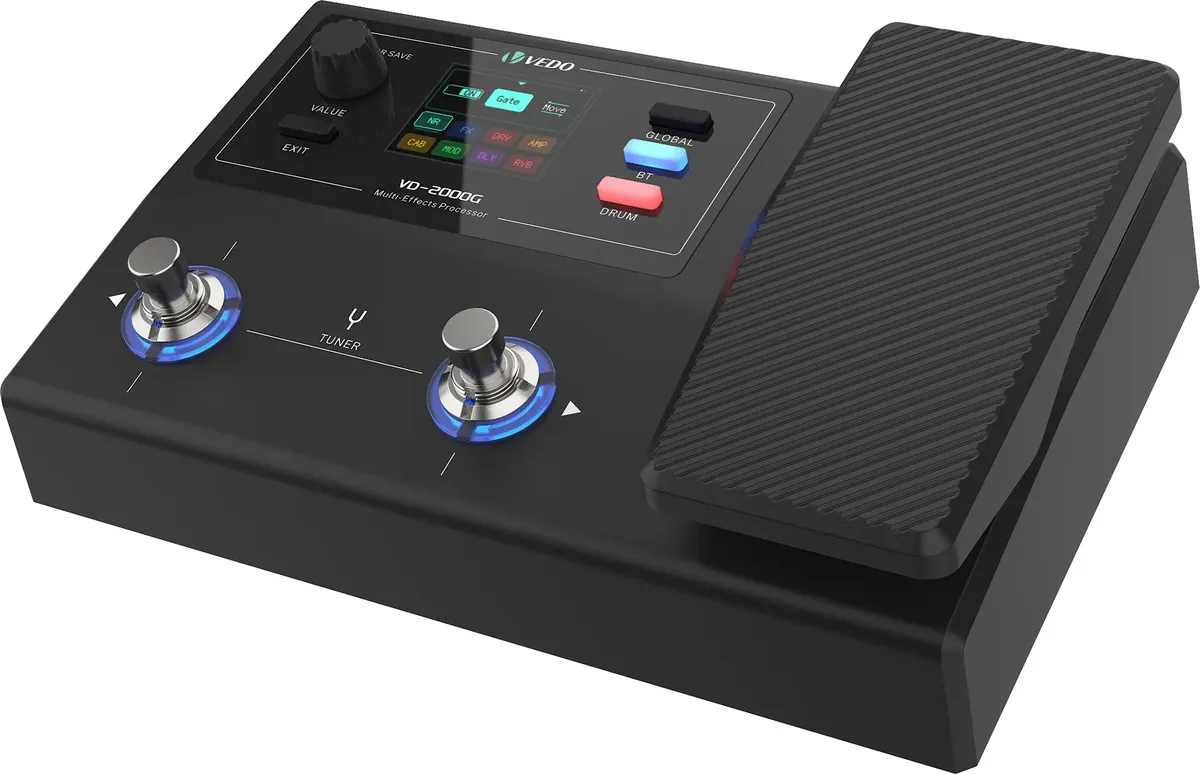 Pedaleira Vedo Multi-efeitos P/guitarra Vd2000 G