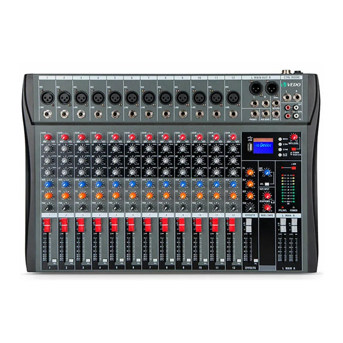 Mesa de Som Vedo VDA212L / 12 Canais