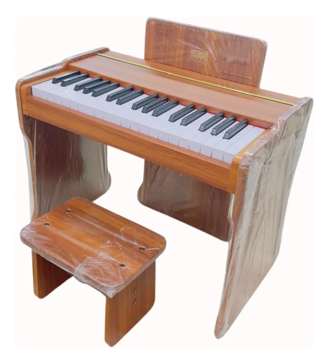 Piano Elétrico Infantil Endurance 37 Teclas Marrom